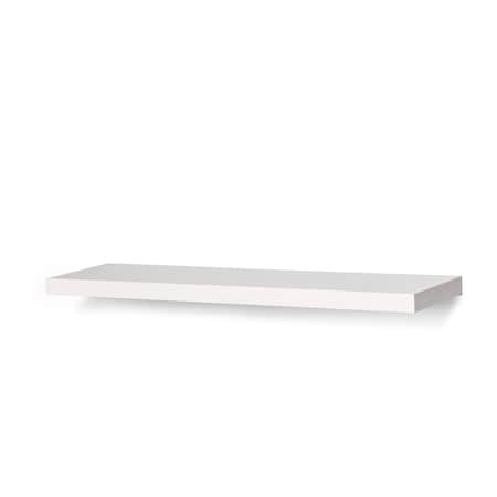 Kd 36 in. Avalon MDF with Veneer Overlay Floating shelf, White KD3028821